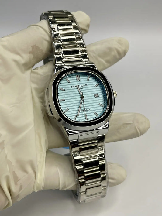 Nautical Design – Tiffany Dial,Silver Chain