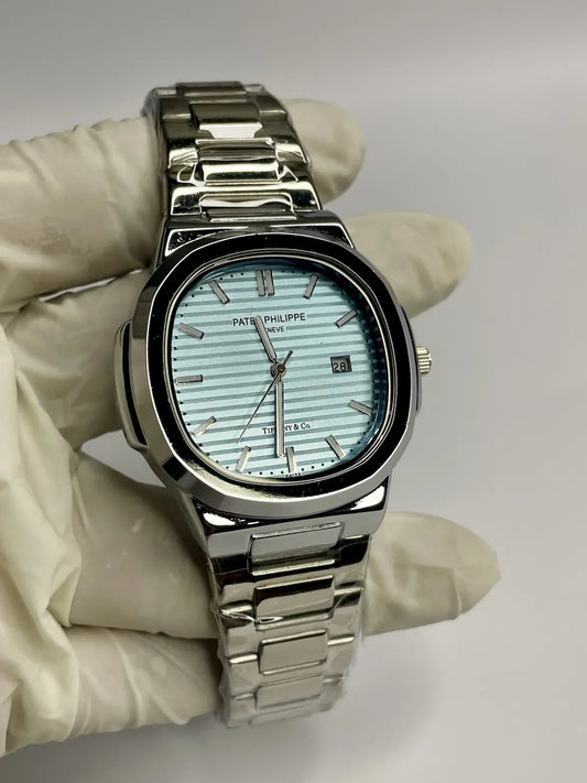 Nautical Design – Tiffany Dial,Silver Chain